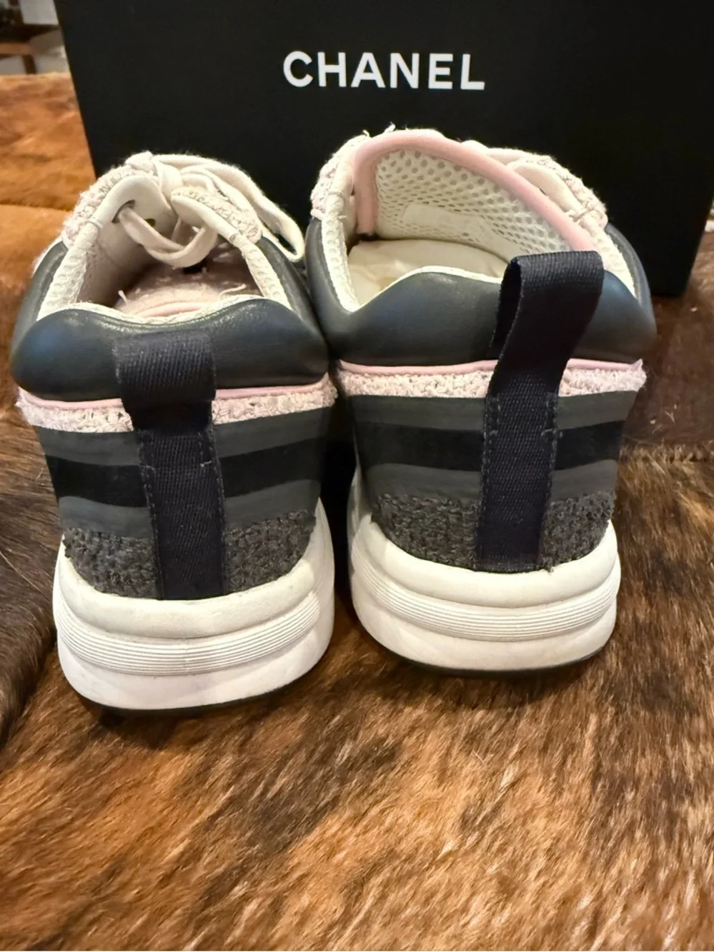 CHANEL dust outer grey